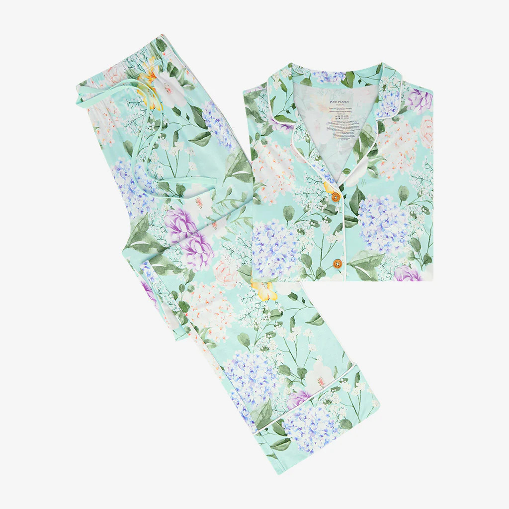 Floral Womens Pajamas | Long Sleeve Loungewear | Erin | Posh Peanut