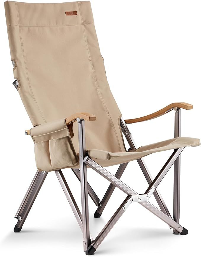 ICECO Hi1600 Folding Camping Chairs for Outside, High-Back Heavy Duty Camping Chair for Adults, P... | Amazon (US)