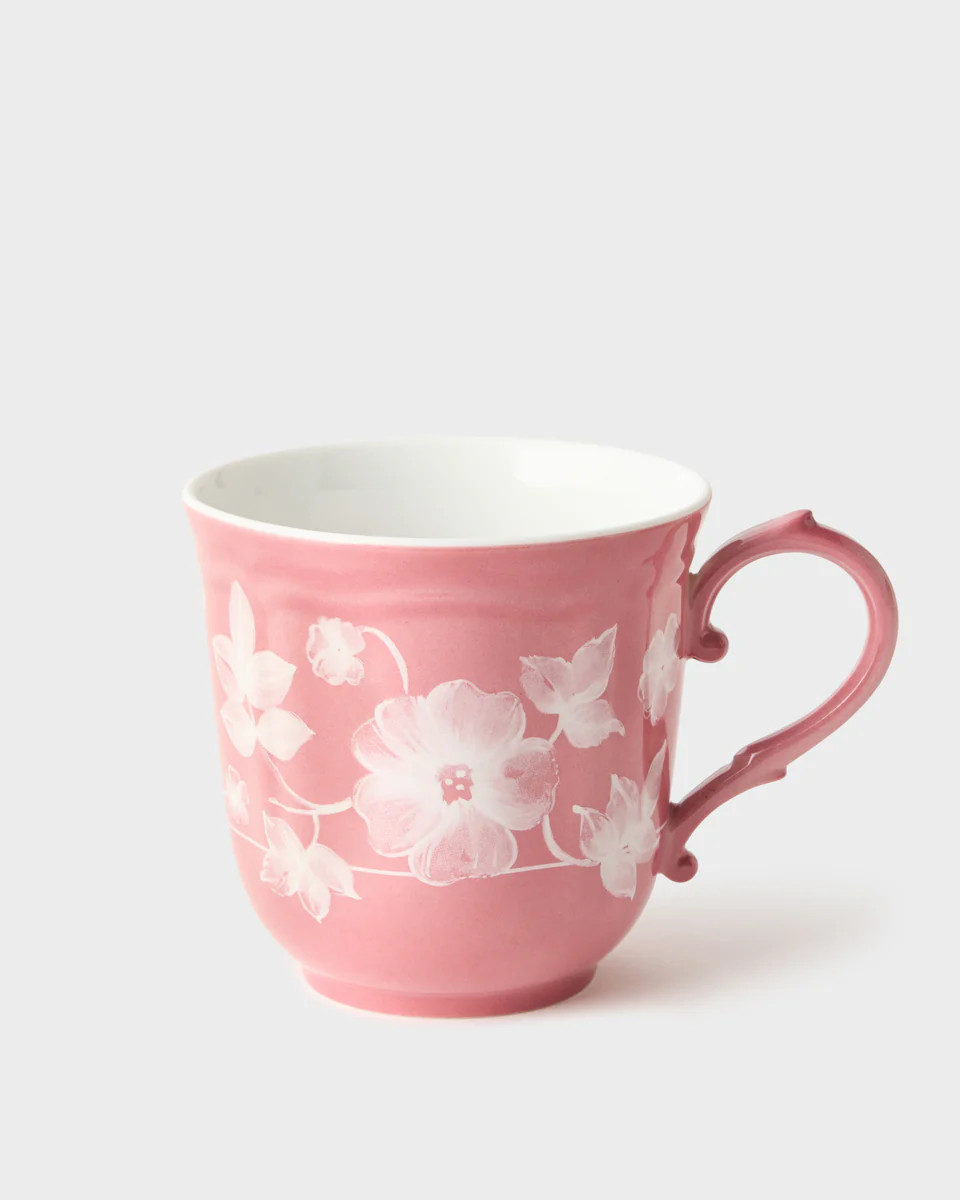 Floral Mug Pink by Ginori 1735 | Cabana Magazine