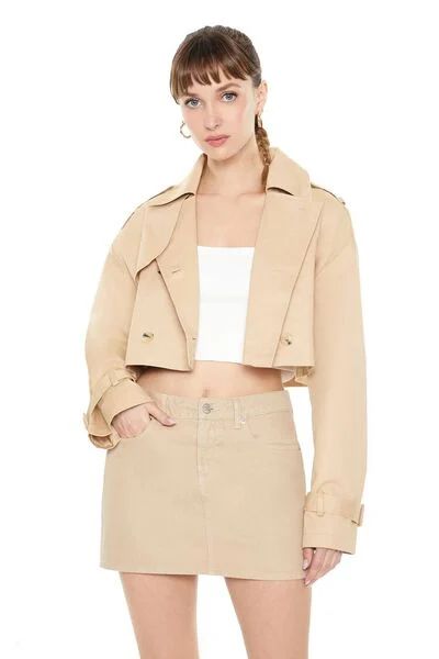 Cropped Trench Jacket | Forever 21