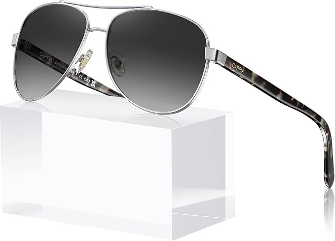 CARFIA Polarized Sunglasses for Women – Acetate Arms, UV400, Lightweight & Flattering Fit CA321... | Amazon (US)