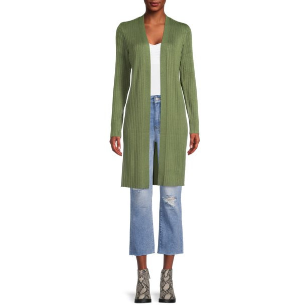 Time and Tru Women’s Ribbed Duster - Walmart.com | Walmart (US)