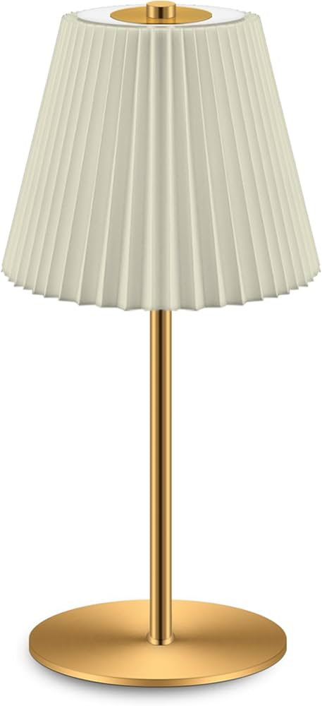 Small Cordless Table Lamp, 5200mAh Rechargeable Battery, Touch Control 3-Color & Stepless Dimming... | Amazon (US)