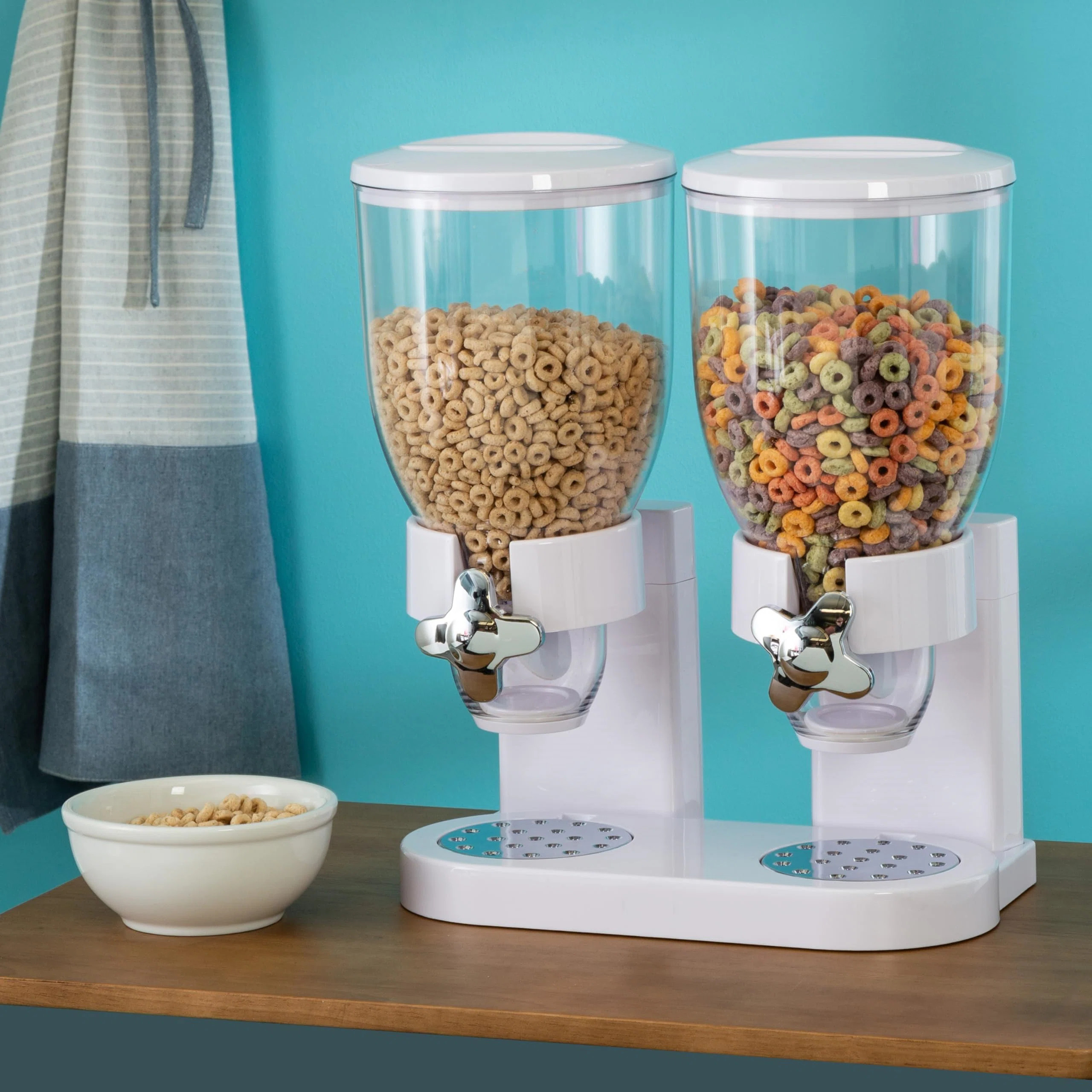 Denajia Dry Food Cereal Double Dispenser Box Container | Wayfair North America