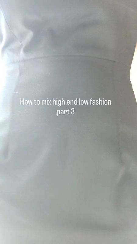 How to mix high-end and low-end fashion part 3 The black dress is from Tigist Petites. Workwear for women under 5' 4". Wearing size 2#blackdress 

#LTKstyletip #LTKVideo