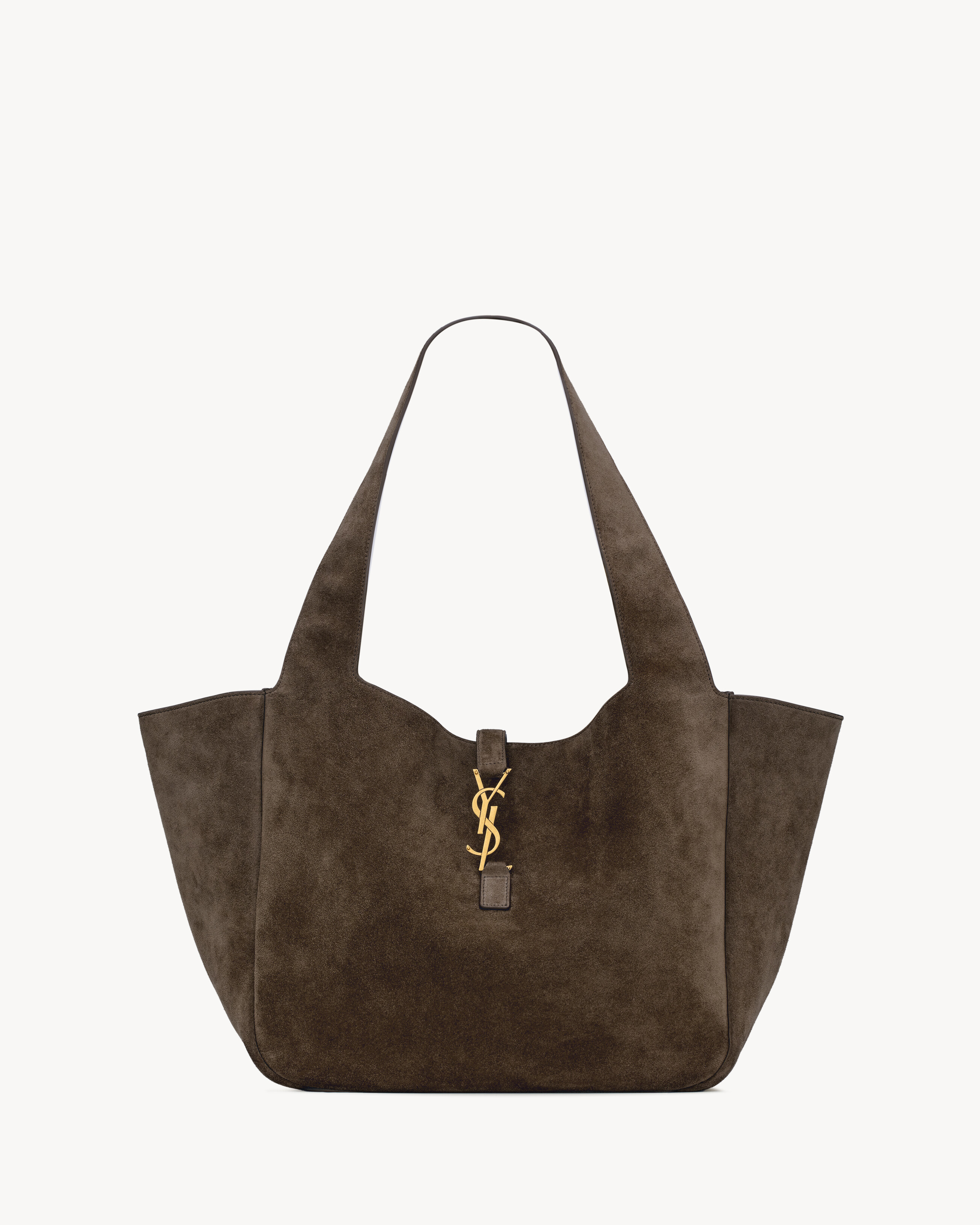 Saint Laurent Le 5 À 7 Bea In Suede - Green - Women - One Size | Saint Laurent Inc. (Global)