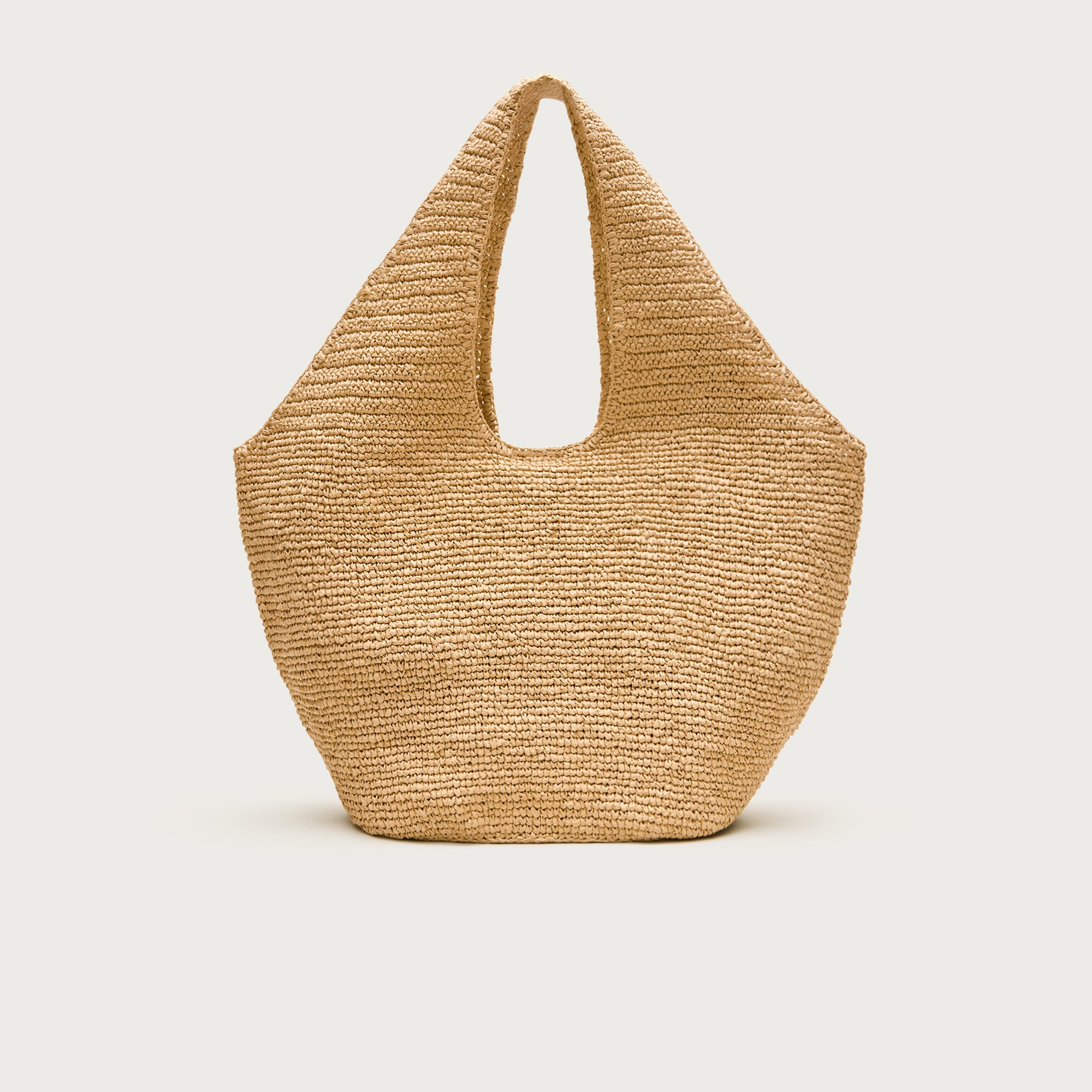 Large handknotted straw tote | J. Crew US