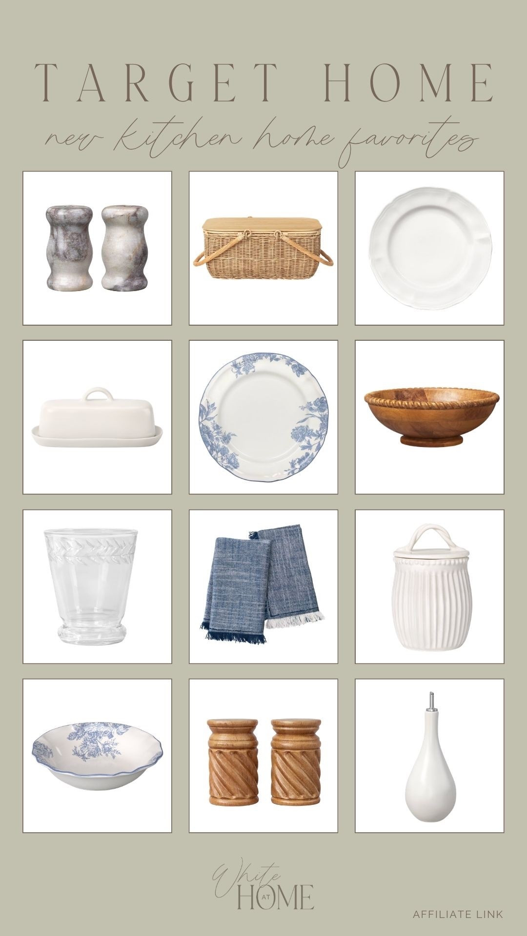 The prettiest new kitchen arrivals at Target! I love this mix of ceramics, wood tones, and marble accents for a timeless kitchen. These pops of blue are perfect for the summer—providing a calming and coastal feel. 

#LTKHome