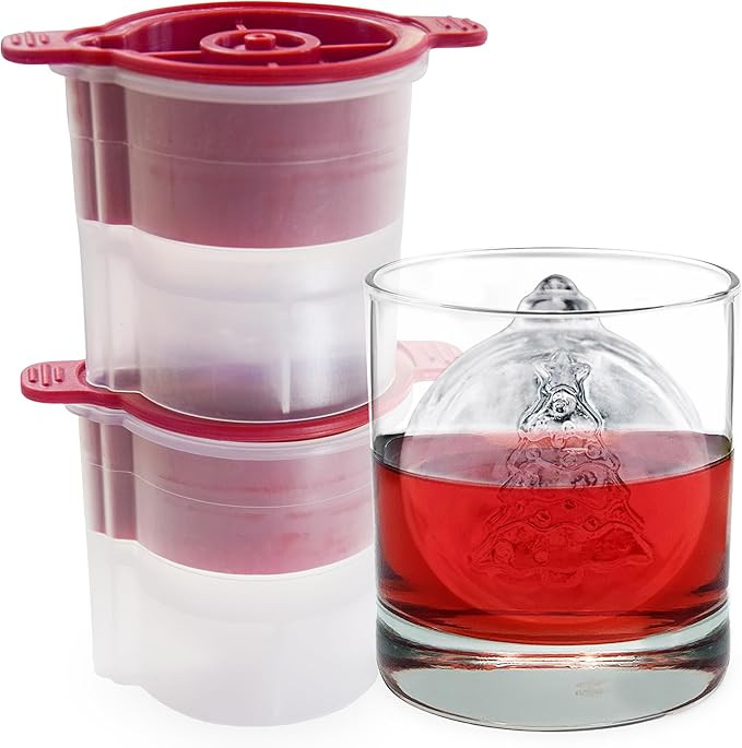 Tovolo Ornament Ice Molds, Set of 2 - Large Ice Mold Ideal for Festive & Holiday Drinks - Odor-Fr... | Amazon (US)