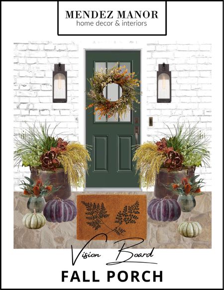 Fall is fast approaching, so we’ve pulled together a few inspiration boards with some ideas for porch decor! Loving the rich tones in this fall floral wreath and how it coordinated so well with this urn filler 🍂🪴🌻

#fall #fallideas #falldecor #fallporch #fallporchdecor

#LTKstyletip #LTKSeasonal #LTKhome