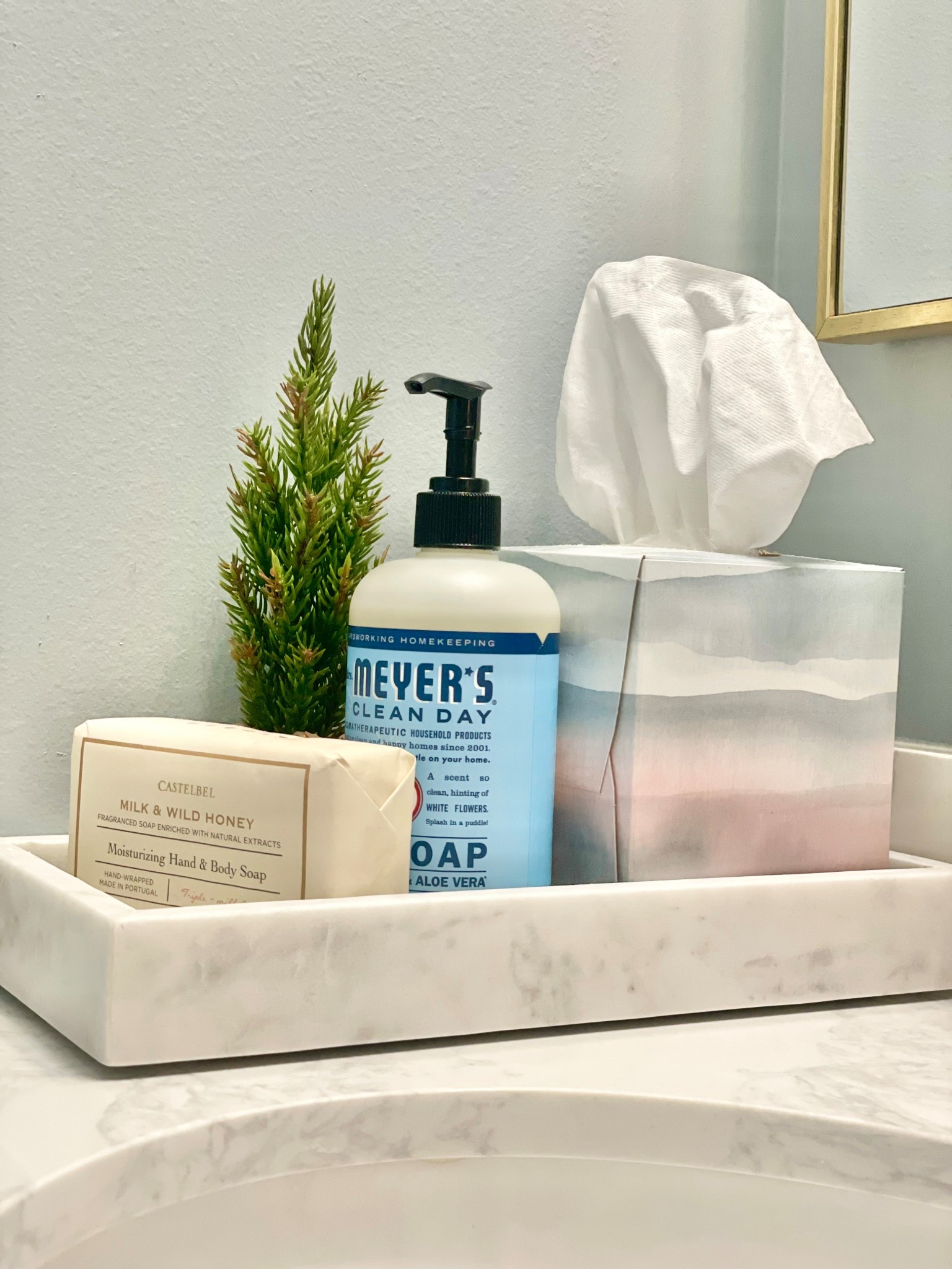 Decorative marble tray in bathroom 

#LTKFindsUnder50 #LTKStyleTip #LTKHome