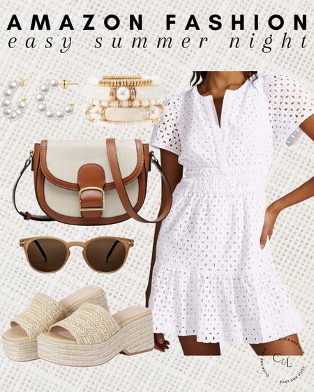 Amazon summer night fashion 🖤 

White dress, sun dress, dresses, sunnies, sunglasses, wedges, summer shoe, gold jewelry, pearl hoop earrings, crossbody bag, summer night , Womens fashion, fashion, fashion finds, outfit, outfit inspiration, clothing, budget friendly fashion, summer fashion, spring fashion, wardrobe, fashion accessories, Amazon, Amazon fashion, Amazon must haves, Amazon finds, amazon favorites, Amazon essentials #amazon #amazonfashion



#LTKmidsize #LTKfindsunder50 #LTKstyletip