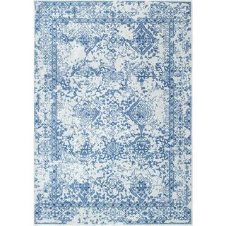 nuLOOM Odell Distressed Persian Light Blue 6 ft. Square Rug RZBD21B-S606 - The Home Depot | The Home Depot
