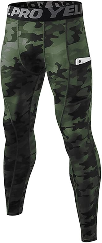 Men's Compression Pants Cool Dry Athletic Leggings Workout Running Tights Active Sports Baselayer... | Amazon (US)