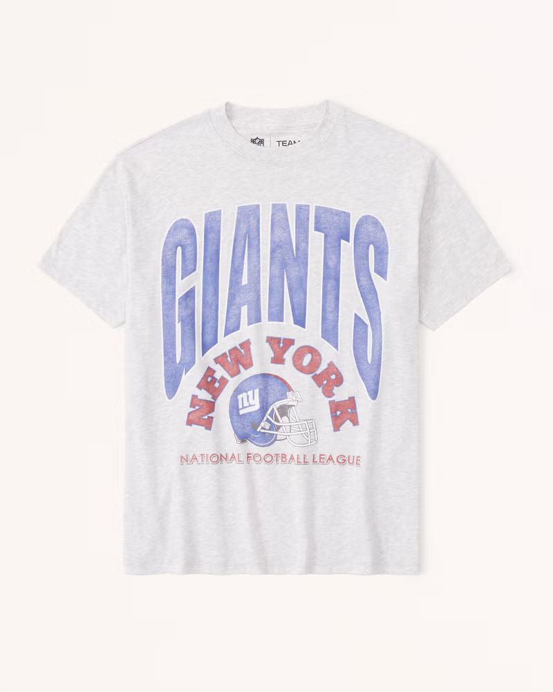 Oversized Boyfriend New York Giants Graphic Tee | Abercrombie & Fitch (US)