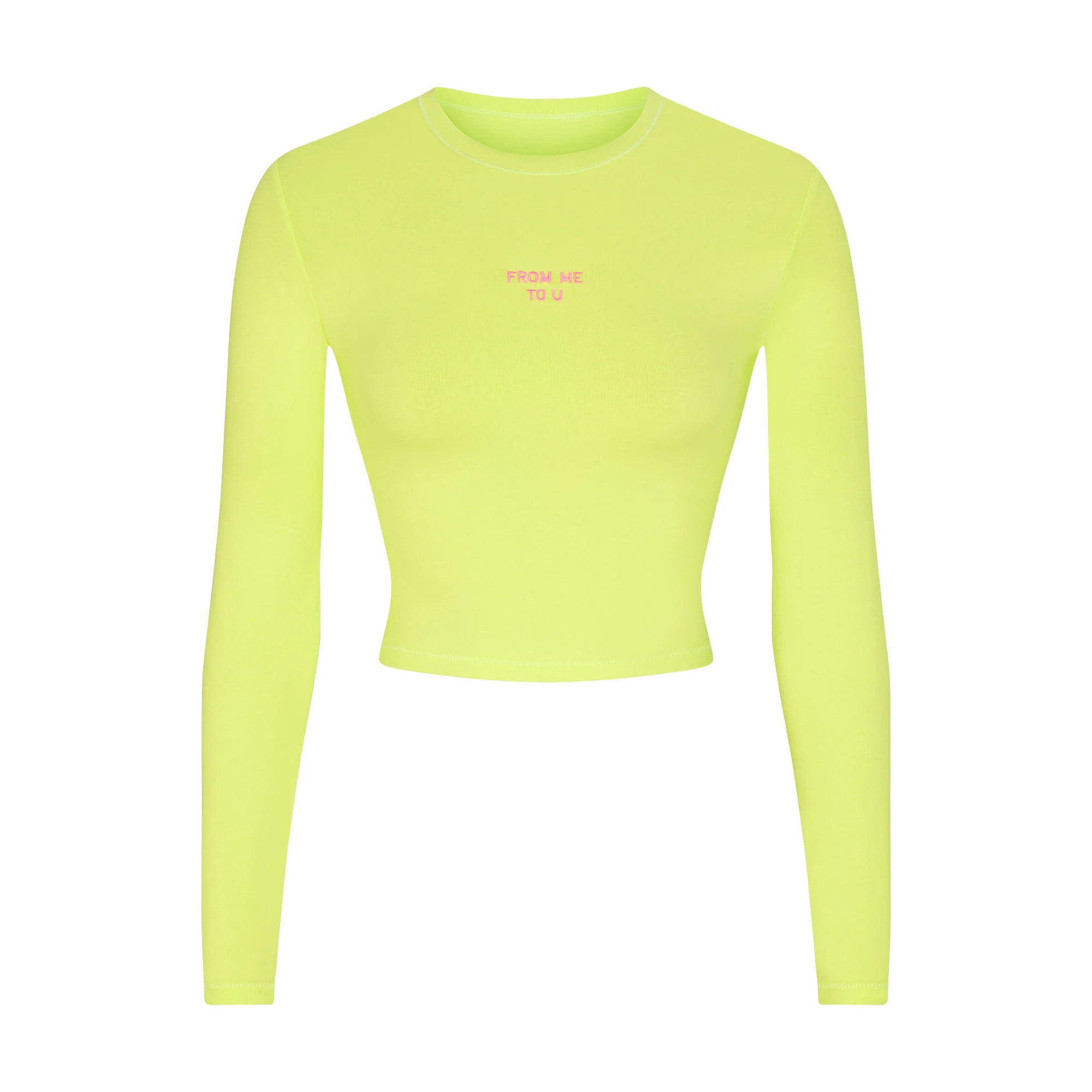 LONG SLEEVE CROPPED T-SHIRT | SKIMS (US)