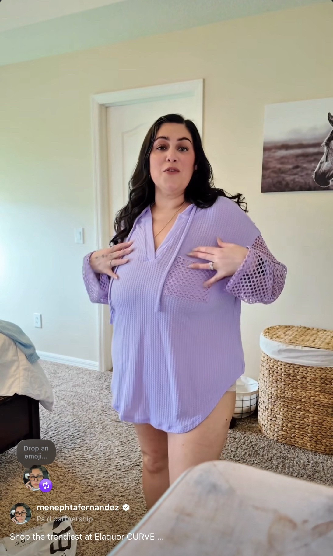 Lilac beach throw over