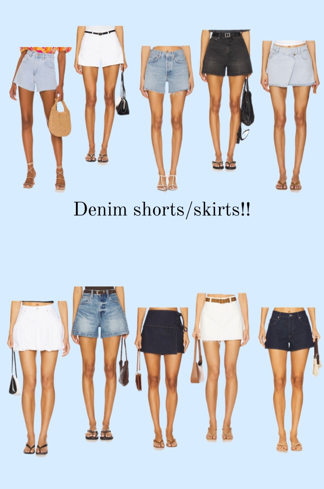 Denim shorts/skirts 👖🫶🏻

#LTKSeasonal #LTKStyleTip