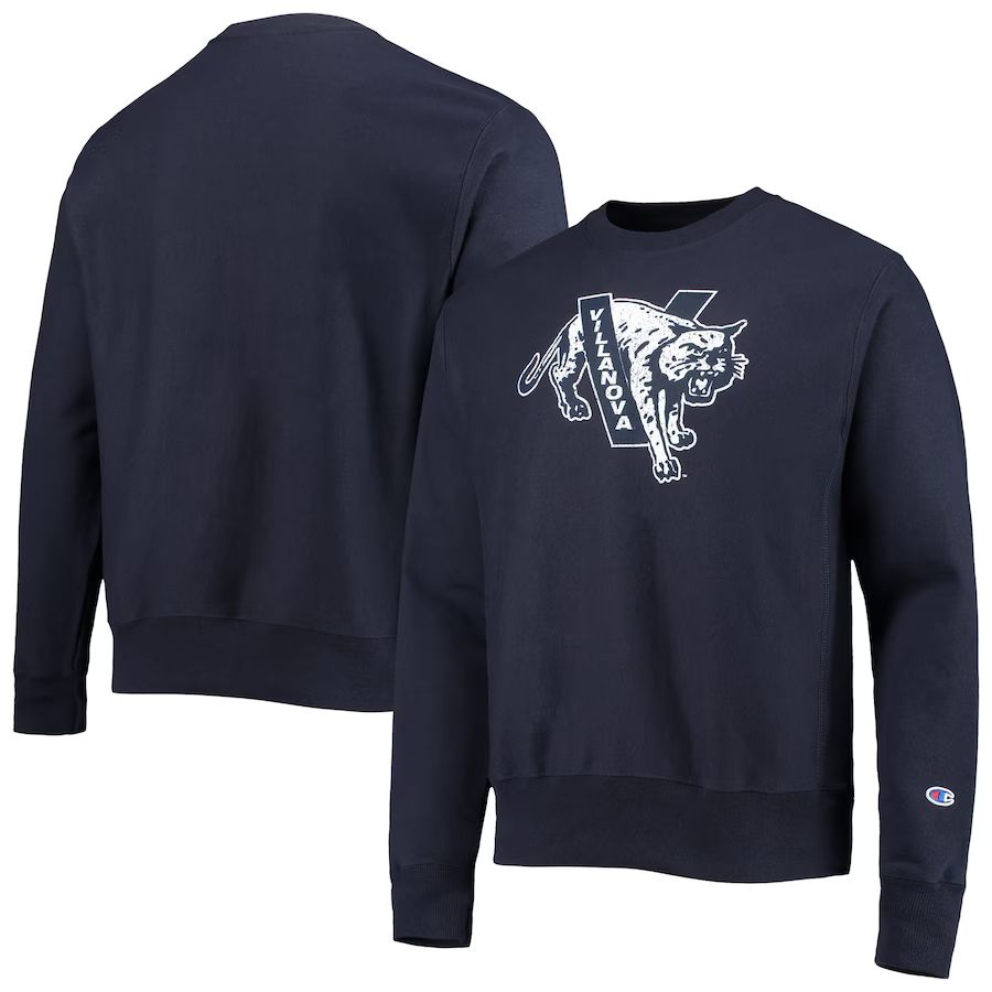 Villanova Wildcats Champion Vault Logo Reverse Weave Pullover Sweatshirt - Navy | Fanatics