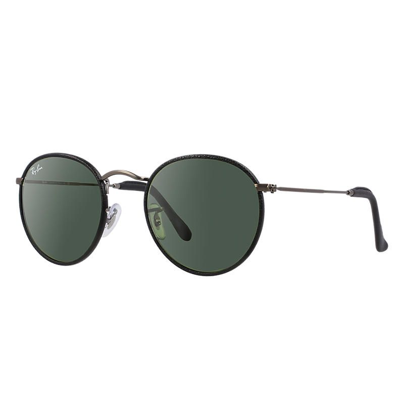 Ray-Ban Round Craft Gunmetal Sunglasses, Green Lenses - Rb3475q | Ray-Ban (US)