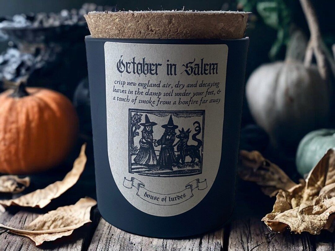 October in Salem Halloween Coconut-soy Candle Vintage - Etsy | Etsy (US)