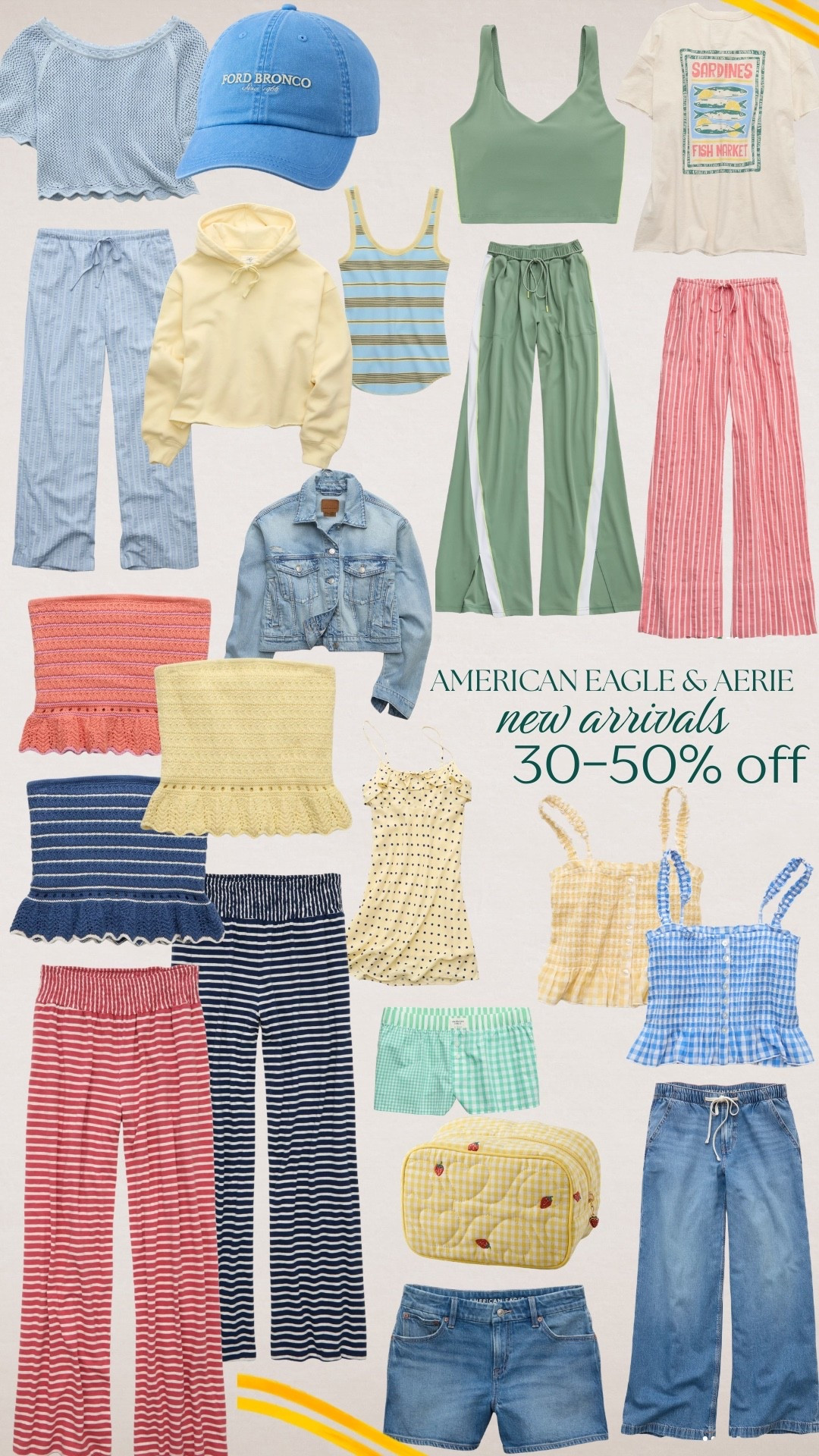American Eagle & Aerie New Arrivals! 30-50% off site wide! ❤️



American Eagle, Aerie, Spring, Spring Fashion

#LTKgrwm #LTKootd #LTKSpringSale