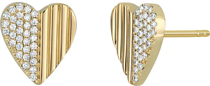 BL Icon Diamond Heart Earrings | Nordstrom