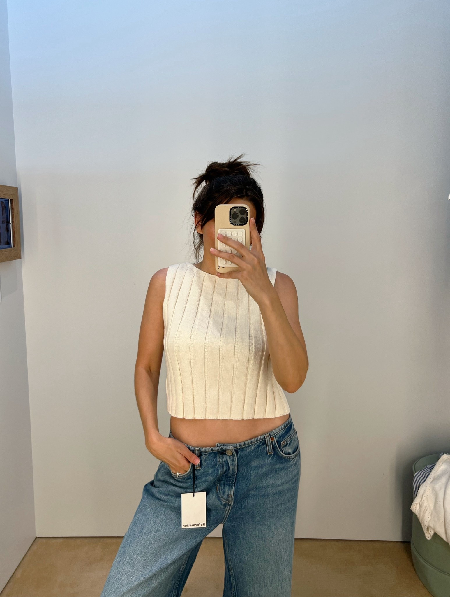 Cutest seater tank! From Reformation - wearing a M