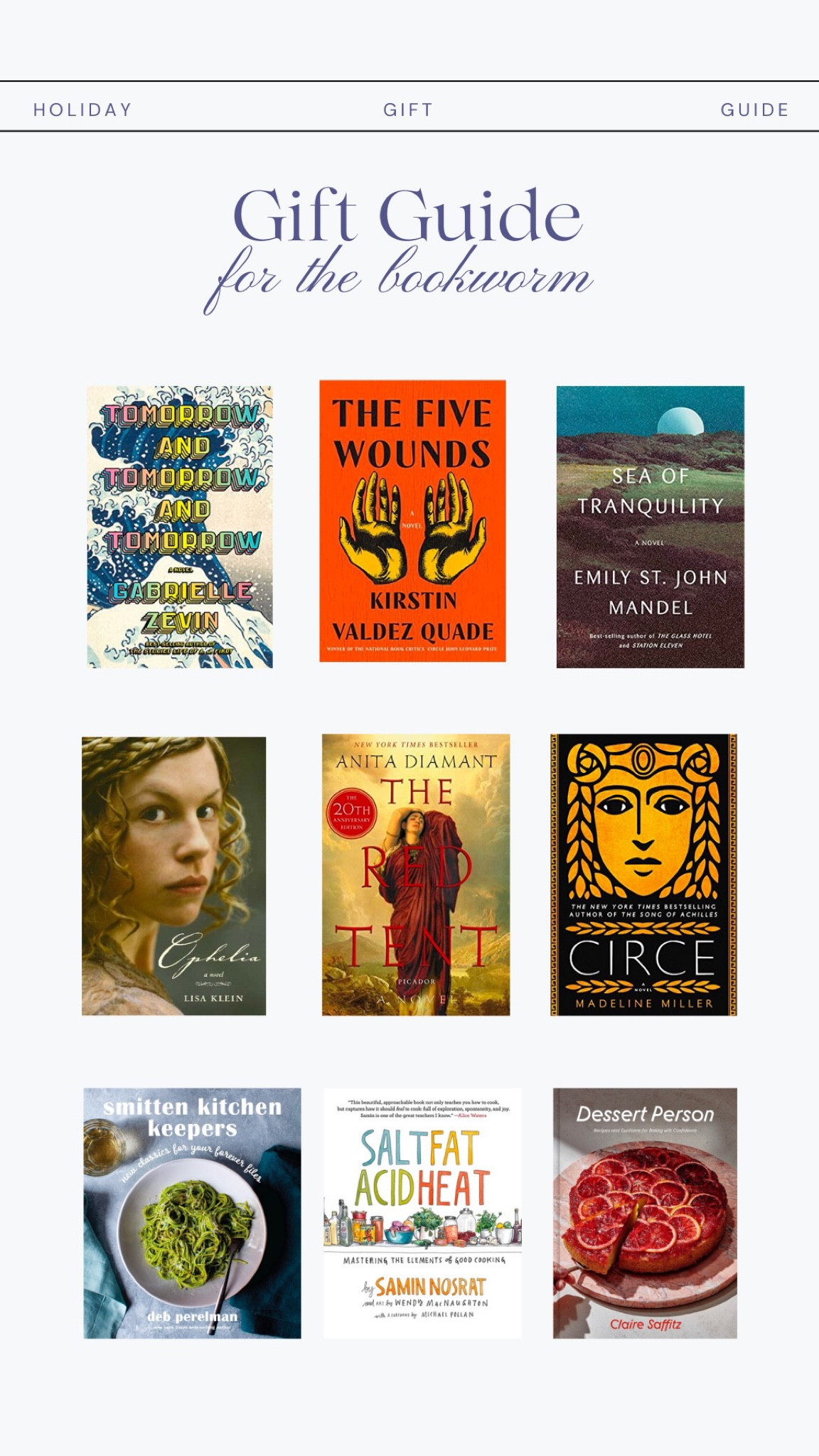 A gift guide for the bookworms!

Three curated trios by me (a prolific reader): best of 2022’s contemporary fiction, women tell the story, and for the foodies! Plus a few extra favorites and accessories

#LTKunder50 #LTKSeasonal #LTKGiftGuide