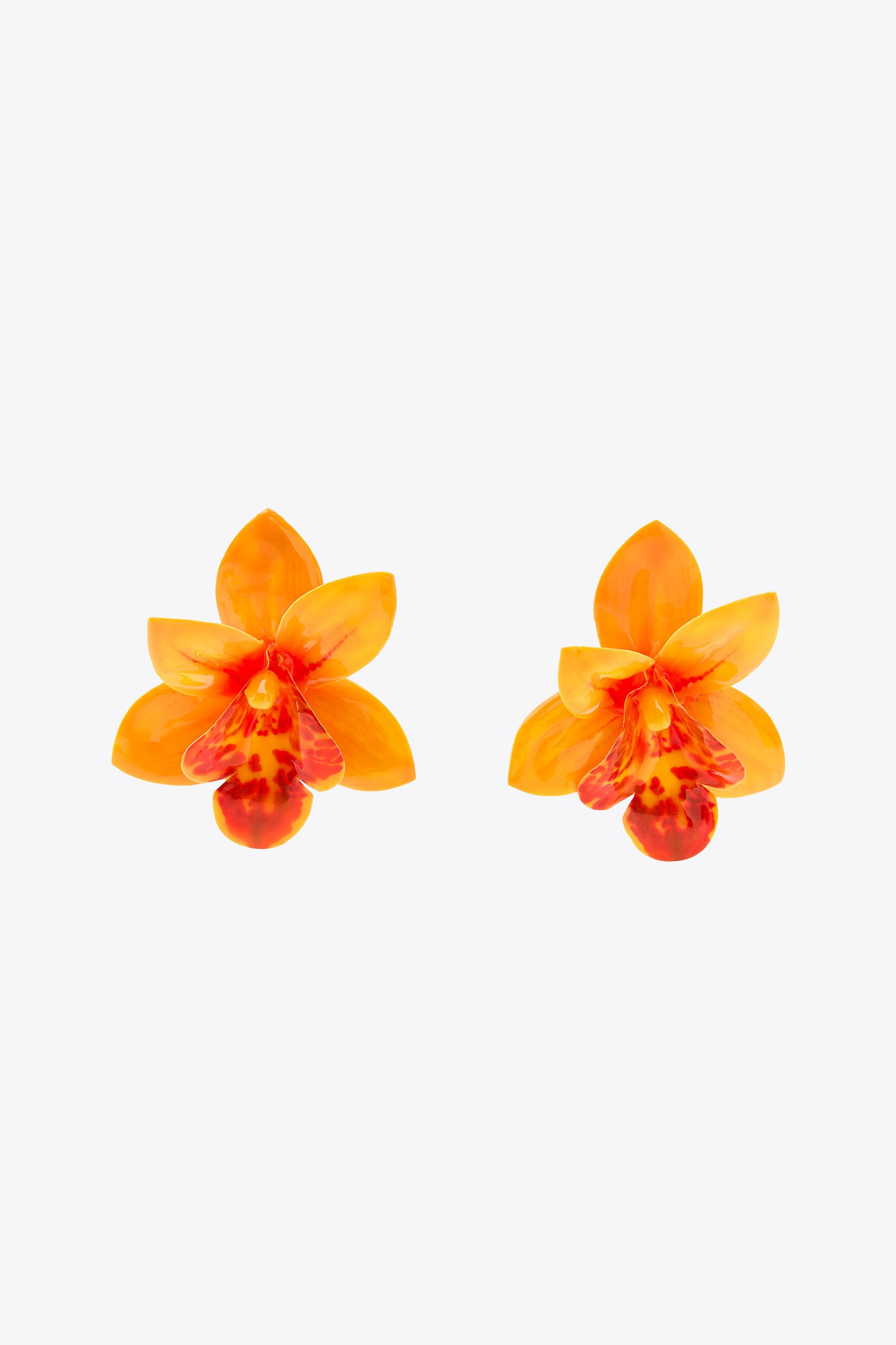 RESIN FLOWER EARRINGS | Zara US