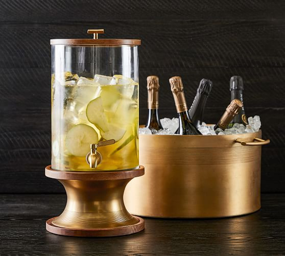 Bleecker Stainless Steel Party Bucket | Pottery Barn (US)
