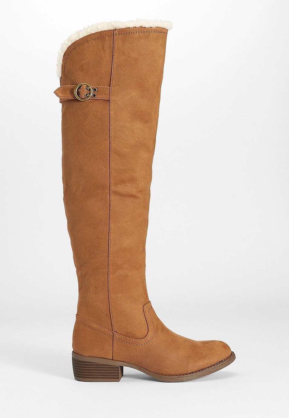 Vivienne Sherpa Trim Wide Calf Tall Boot | Maurices