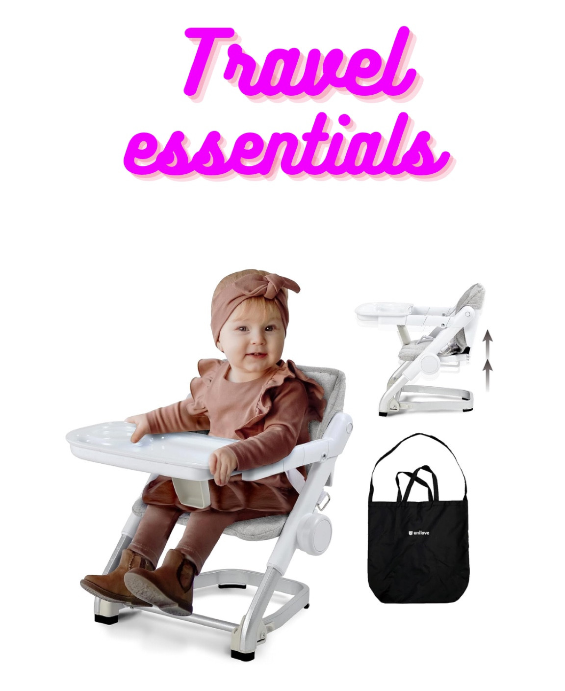 We have this one and we always take with us on trips, or to eat my parents house (they don’t have a high chair) or to a restaurant when we know that the high chair there won’t be as good, plus I love having Claire eating with us. 

#LTKfindsunder100 #LTKsalealert #LTKkids