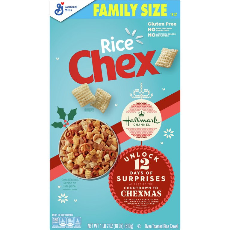 Rice Chex Breakfast Cereal, Gluten Free, 18 oz Box - Walmart.com | Walmart (US)