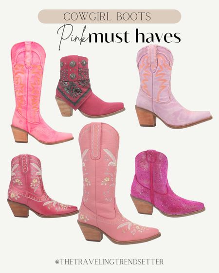 Pink cowgirl boots for any occasion, would make a great gift. Gift guide, gift, idea for her, Nashville, country concert, western, NFR, rodeo, fashion, country.

#LTKshoecrush #LTKGiftGuide #LTKsalealert