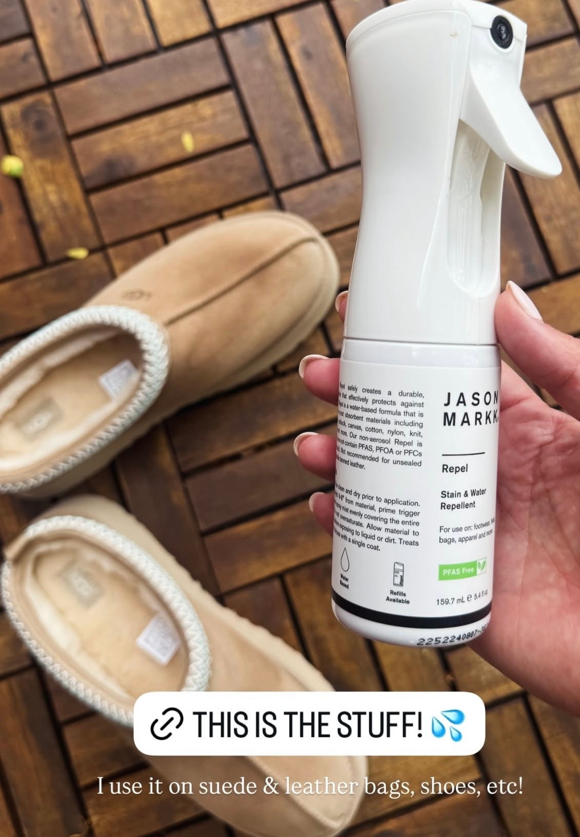 Jason Markk stain water repel spray, protection spray for leather and suede, uggs, Amazon finds, Amazon home, Amazon must haves

#LTKHome #LTKdayinmylife #LTKFindsUnder50