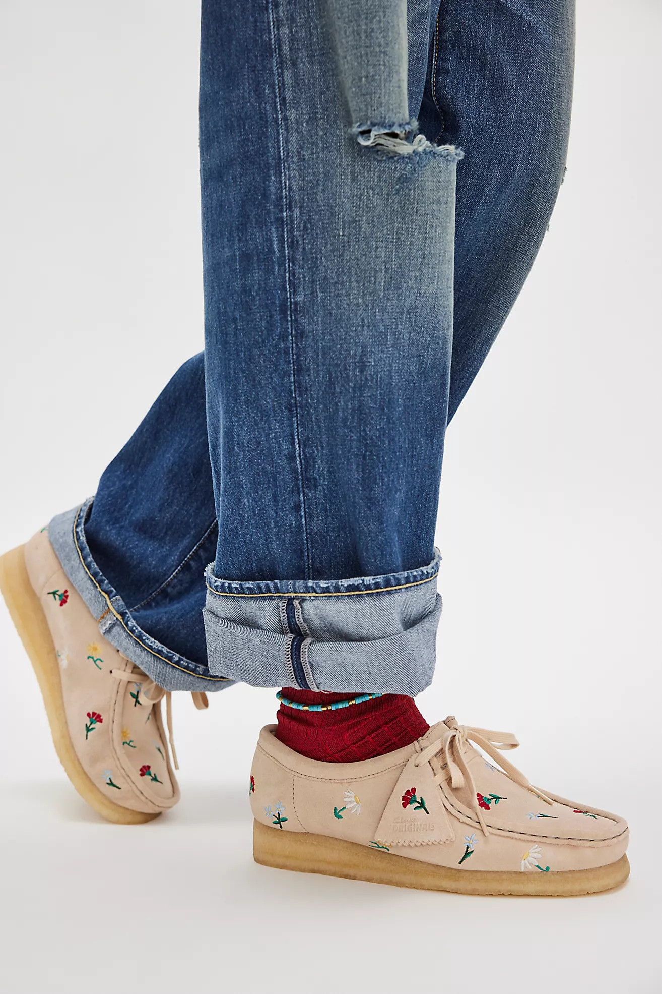 Clarks Interest Flowers Wallabee Boots | Free People (UK)