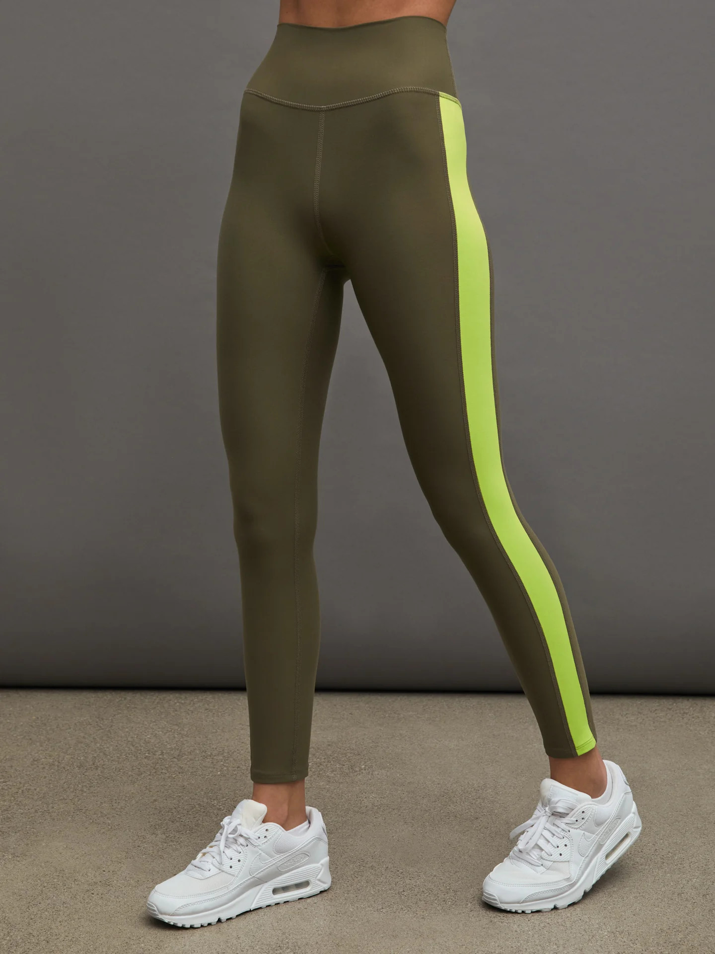 COLORBLOCK LEGGING - IVY GREEN/ACID LIME | Carbon38