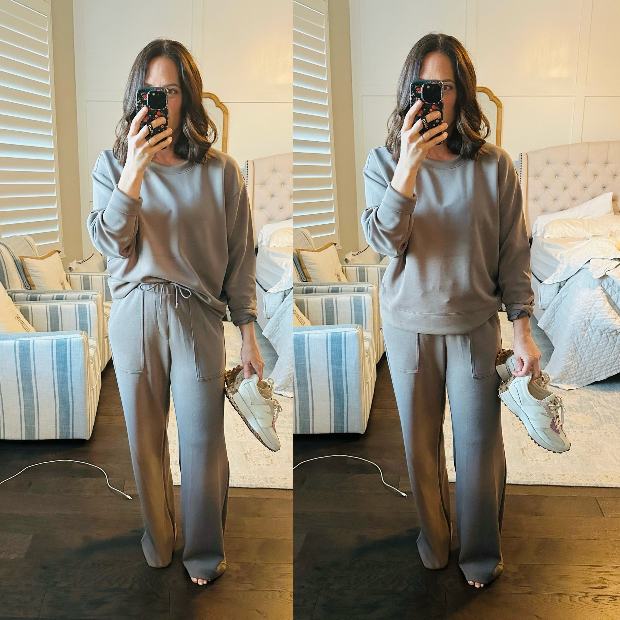 Comfy and extremely soft and stretchy lounge set. 
Sold separately. 
Wearing a medium in top for over sized fit. Sized down to a small in pants. (Run big - possible size down)


#LTKSeasonal #LTKFindsUnder50