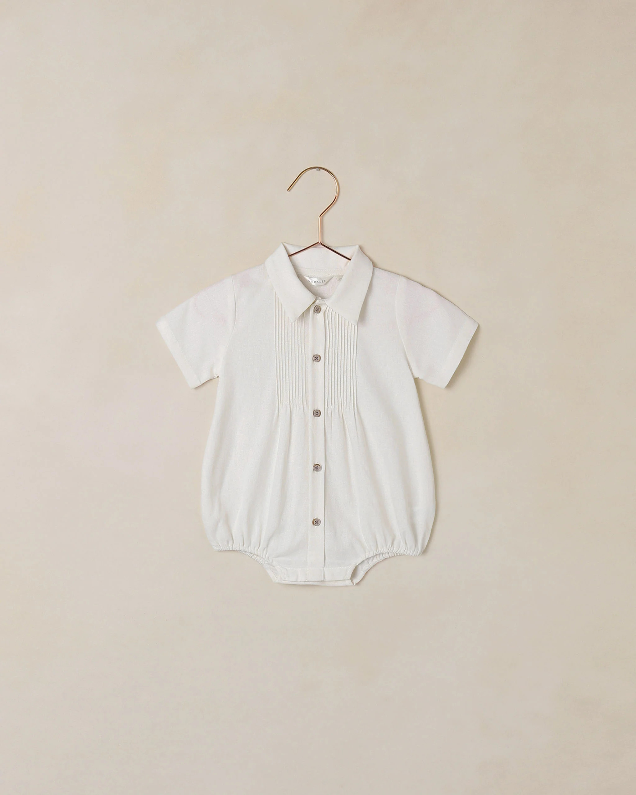 Henry Romper Ivory | Rylee + Cru