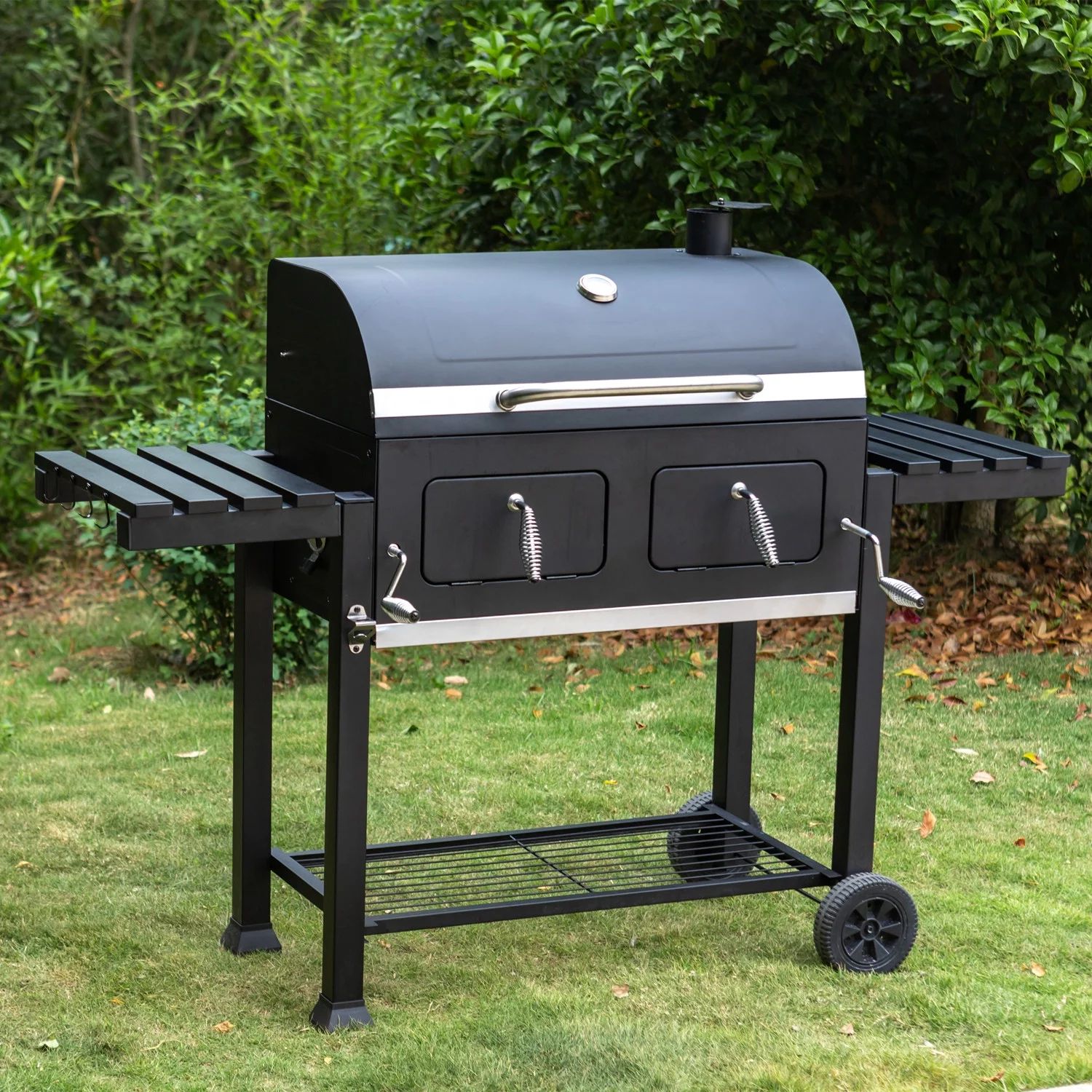 MF Studio 34'' Charcoal Grill Extra Large Portable BBQ  Grill, Black | Walmart (US)