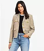 Plaid Eisenhower Jacket | LOFT