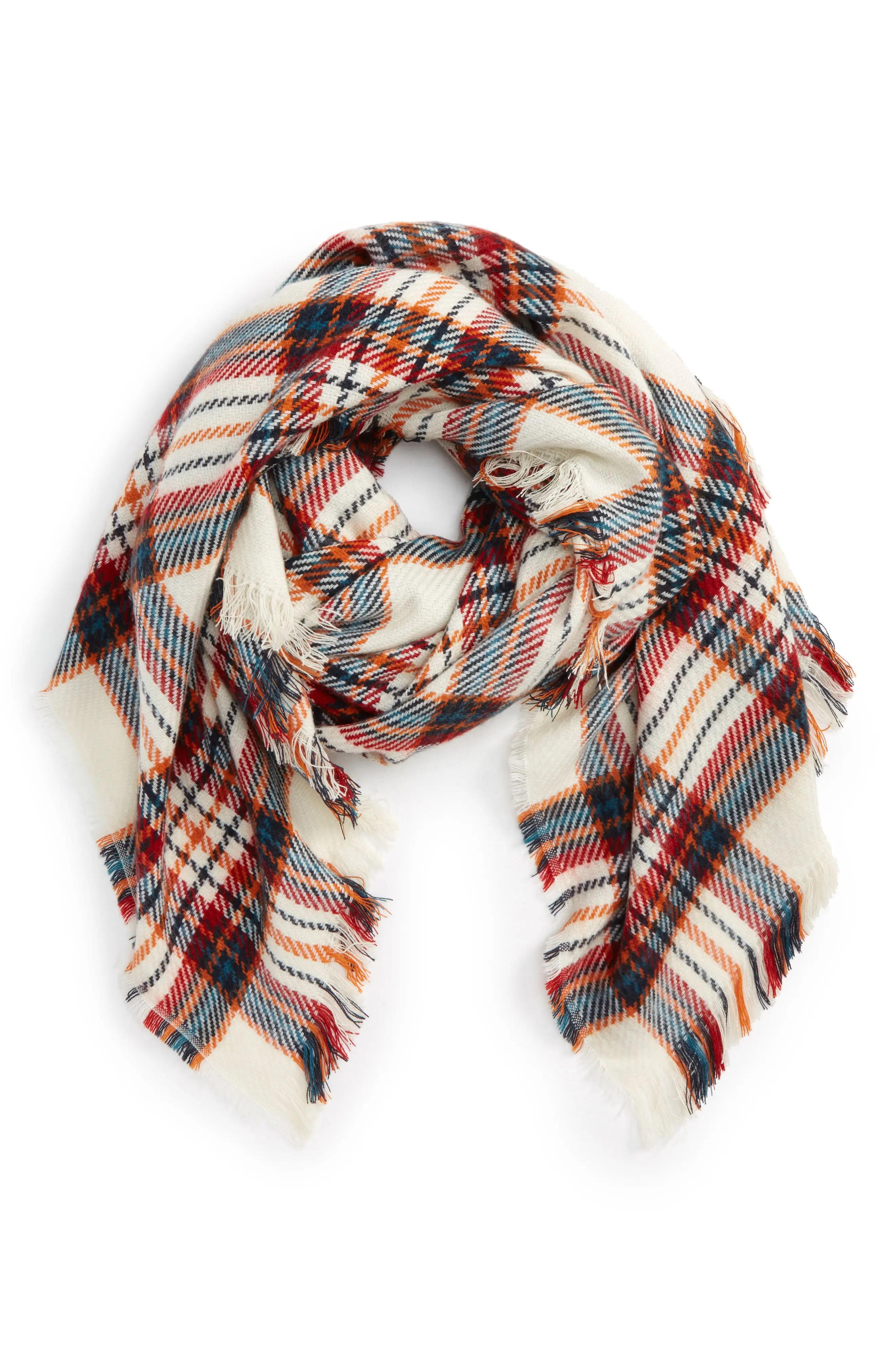 Accessory Collective Heritage Check Square Scarf | Nordstrom