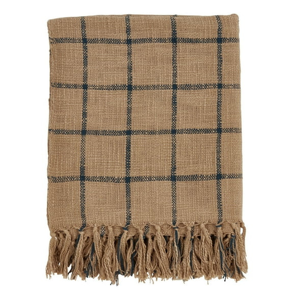 50"x60" Checkered Throw Blanket Brown - Walmart.com | Walmart (US)