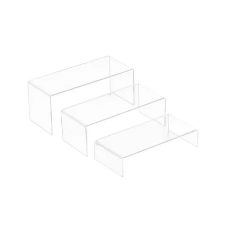 Rosarivae 3PCS Acrylic Display Shoe Risers Clear Retail Display Stand U Shaped Shelf Showcase Rack f | Walmart (US)