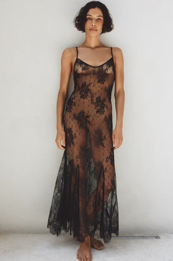 LACE STRAPPY DRESS | Zara NL
