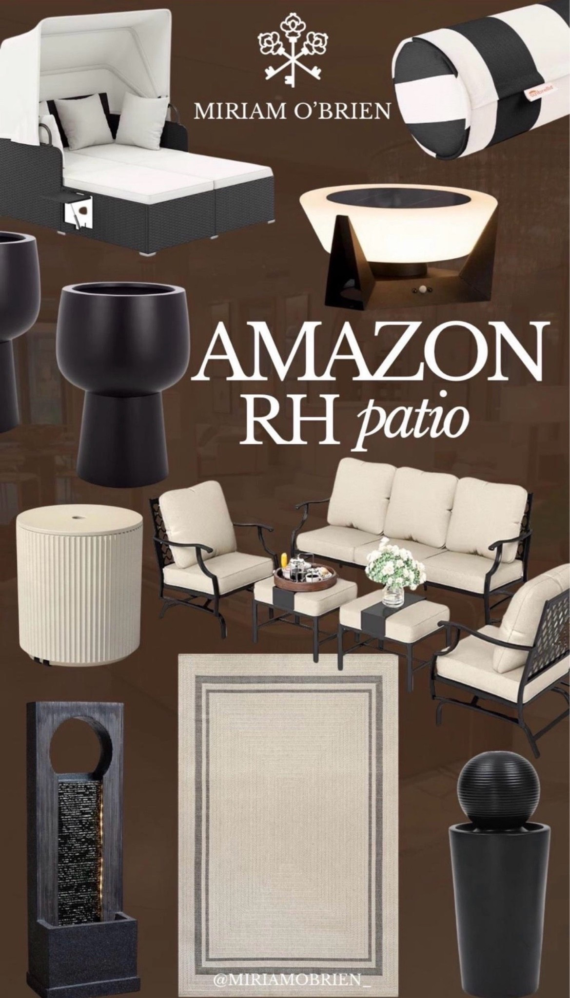 Amazon RH Patio
Follow me@miriamobrien on IG and TikTok 
#rhpatio#patio#amazon

#LTKSeasonal #LTKOver40 #LTKHome

#LTKHome #LTKOver40 #LTKSeasonal