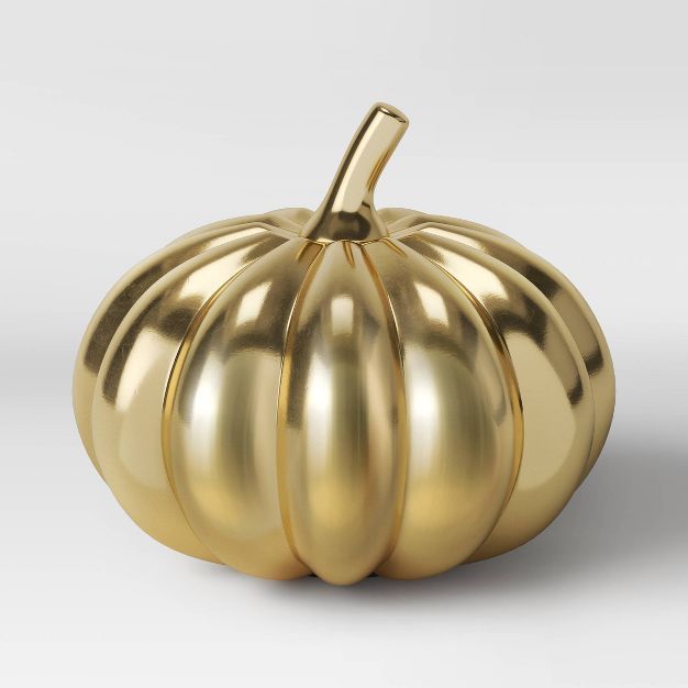 Large Cast Brass Pumpkin Gold - Threshold&#8482; | Target
