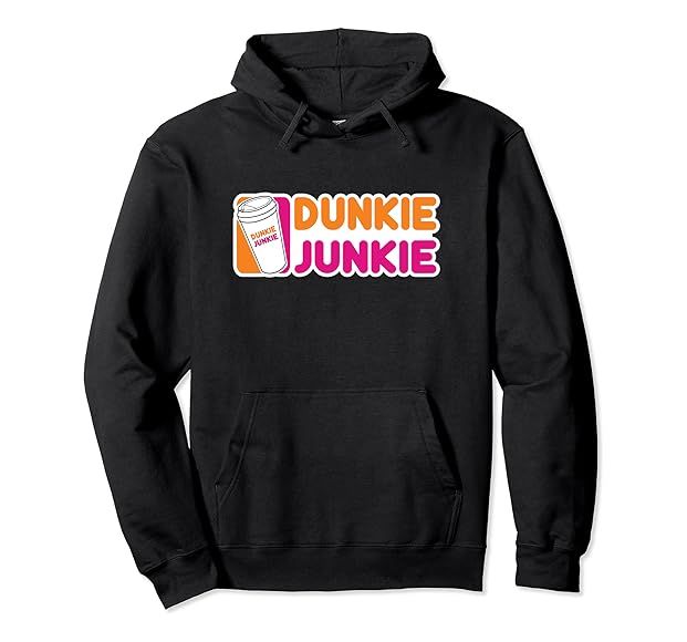 Coffee Lovers Gift Funny Coffee Saying Funny Dunkie Junkie Pullover Hoodie | Amazon (US)