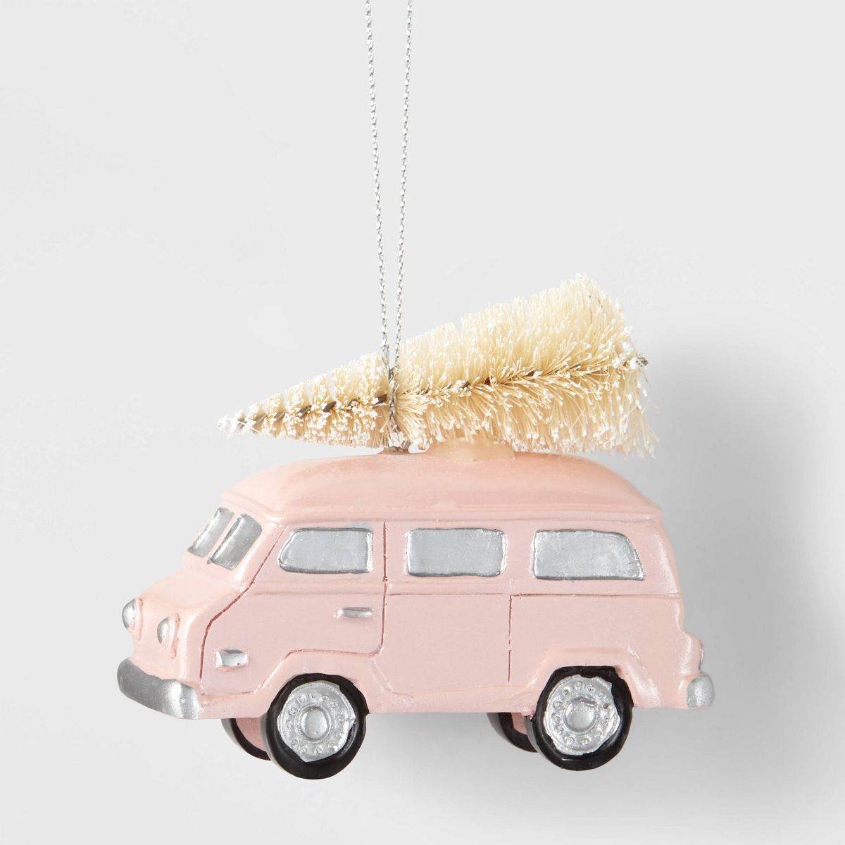 Van with Bottle Brush Christmas Tree Ornament Pink - Wondershop™ | Target